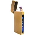 thumbnail image 1 of Briquet Plasma USB Sans Flamme Électrique à Double ARC à Double Impulsion Torche Rechargeable Batterie au Lithium (Infini - Or Espagnol), 1 of 6