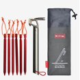 thumbnail image 3 of facefd Outdoor Camping Tent Pegs Nails Stake Storage Bag Case Stuff Sack Pouch M, 3 of 9