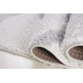 thumbnail image 3 of Ladole Rugs Shaggy Tangier Turkish Smooth Soft Made by Machine Indoor Area Rug Carpet in White Light Gray 7'10" x 10'5", 3 of 4