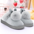thumbnail image 3 of Kcodviy Pantoufles d'Intérieur d'Hiver pour Femmes pour la Maison et la Plage pour Femmes Chaussures Confort Lapin Pantoufles Girafe Duveteuses pour Femmes Oreilles Chaussures Pantoufles Douces Pantoufles de Maison pour Femmes Pantoufle pour Femmes, 3 of 3