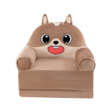 BKER Cartoon 3 Layer Foldable Kids Sofa Cover Multifunctional Chair Cover For Boys & Girls ( Sofa not included)