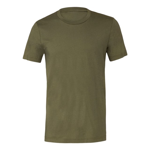 Bella Canvas Men`s 3001c, XS, Military Green