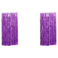 thumbnail image 2 of Wweixi Customized Fringe Curtain For Exquisite Anniversary Party Decorations Luster Purple 2Set, 2 of 5
