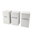 thumbnail image 1 of Binwennn Reusable Lunch Bag Freezer Casserole Containers with Lids 3 Pieces Coffee Tea Container Set Metal Vintage Kitchen Jar Set With Airtight Lids Food Storage Container Jars For Kitchen, 1 of 3