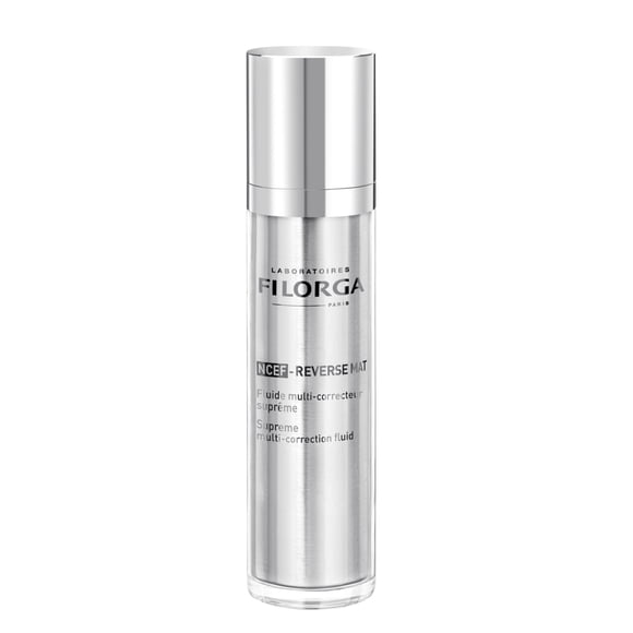 Refurbished Filorga NCEF-Reverse Mat Supreme Multi-Correction Fluid Moisturizing Facial Cream with Hyaluronic Acid Collagen Vitamins A H E Matte Finish for Combination Skin 1.69 fl oz 6019223