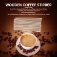 thumbnail image 3 of Coffee Stirrers, Wood Stir Sticks  500Pcs Convenient Eco Friendly  for Coffee Bars, 3 of 8
