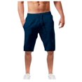 thumbnail image 1 of Men‘S Summer Casual And Fashionable Solid Cotton And Linen Shorts, 1 of 3