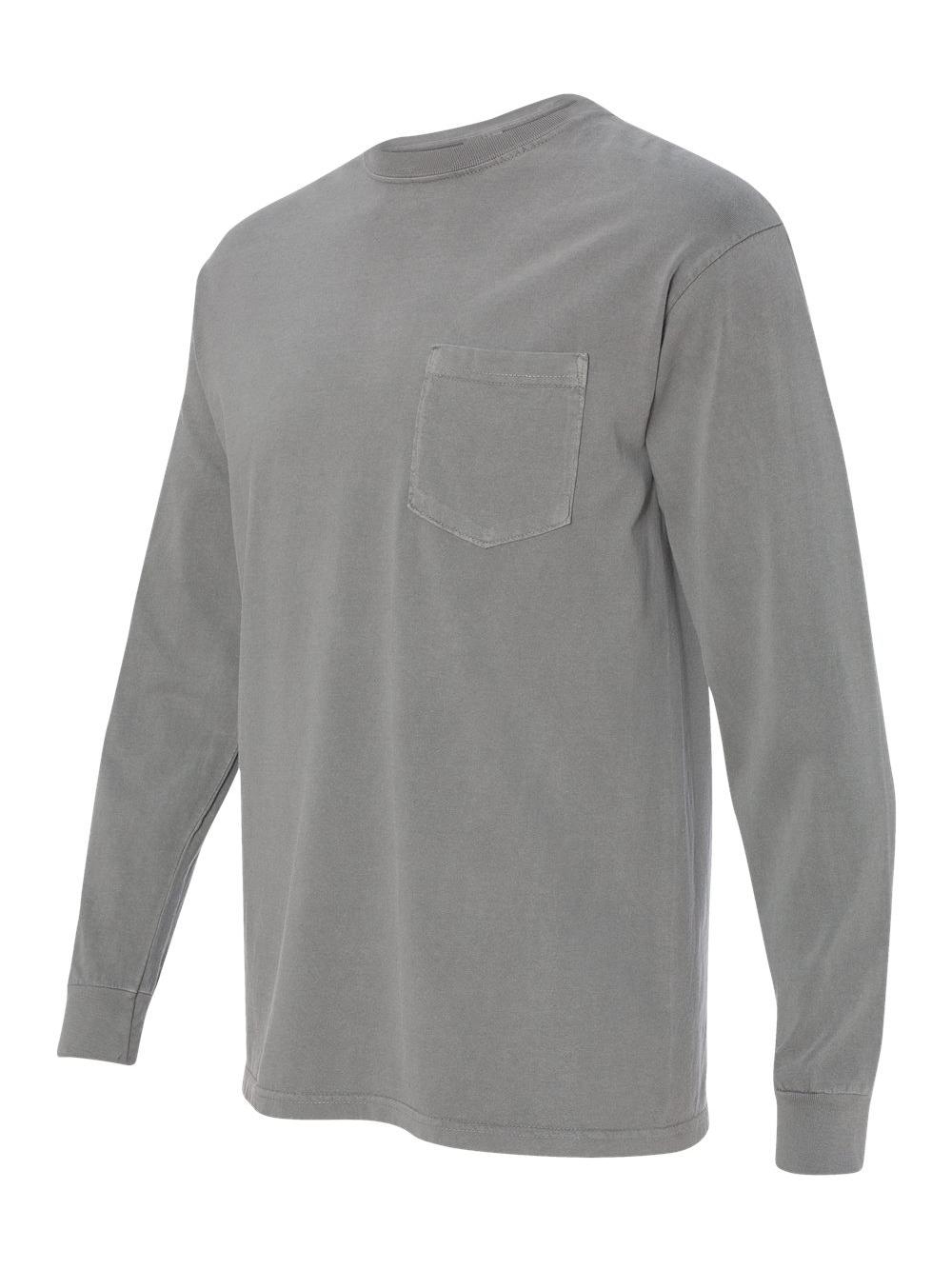 Comfort Colors T-Shirt à Manches Longues avec Poche pour Adulte
