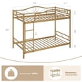 thumbnail image 2 of CazToi Heavy Duty 400 lbs Twin Loft Bed with Ladder Space Saving Metal Frame Easy Assembly, 2 of 7