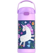 Thermos Kids Vacuum Insulated Funtainer Water Bottle with Flip Up Straw, 355ml, Unicorn, Back to School Supplies