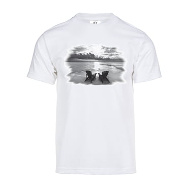 Gravity Trading T-Shirt à Manches Courtes pour Hommes Beachside Solar Magic Changing - Blanc - 3X-très Grand