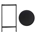 thumbnail image 5 of Kate and Laurel Celia Table d'Appoint Ronde en Métal Pliable avec Dessus à Plateau, Noir, 5 of 5