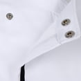 thumbnail image 4 of Veste de Chef Rétro Manteau Uniforme Longue Veste de Chef Manche Hôtel Cuisine Vêtement 2TG Blanc, 4 of 9