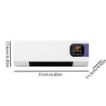 thumbnail image 3 of Smart Wall Heater for Bedroom with Remote Control, 1500W Fast Heating Space Heater, Wall Mount Indoor Unit with Towel Dry Function, Digital Temperature Display, 3 of 9