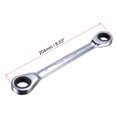 thumbnail image 2 of Unique Bargains Double Box End Ratcheting Wrench (14x17mm) Metric 72 Teeth 12 Point Ratchet Spanner Tools, CR-V, 2 of 5