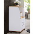 thumbnail image 4 of Pemberly Row Microwave Kitchen Cart in White, 4 of 5
