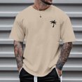 thumbnail image 2 of Kcodviy T-Shirt d'Été pour Homme Plage Petit T-Shirts Imprimé Arbre T-Shirt T-Shirts pour Hommes Blouse Manche Courte O T-Shirt Robe Col Hauts T-Shirt, 2 of 2