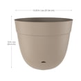 thumbnail image 2 of TierraVerde Birch Sans Rebords Jardinière Intérieur-Extérieur Kaki 12"D, 2 of 6