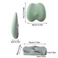 thumbnail image 3 of Cushion Comfort Multifunction Memory Foam Set for Chair and Car with Lumbar Coccyx Back and Gel Cloud Support, 3 of 3