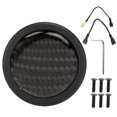 thumbnail image 2 of Auto Modified Parts, Perfect Fit Car Steering Wheel Horn Button Carbon Fiber Nonfading  For MOMO 6 Bolts Steering Wheels, 2 of 8