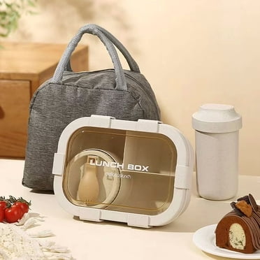 ZYNERY Boîte à Lunch Bento 1350 ml avec Bol à Soupe 250 ml, Contenants à Lunch Portatifs Étanches, Sac Isolé