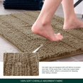 thumbnail image 4 of CHUN YI Anti-slip Bathroom Mat Absorbent Plush Polyester, 17"x47", Sand, 4 of 6