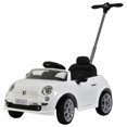 thumbnail image 1 of Best Ride On Cars Fiat 500 Push Car White Stroller, 1 of 6