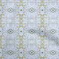 thumbnail image 1 of oneOone Velvet Sky Blue Fabric Tribal Sewing Material Print Fabric By The Yard 58 Inch Wide, 1 of 5