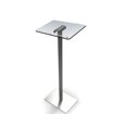 thumbnail image 3 of FixtureDisplays® Acrylic Podium for Floor, Aluminum Pole & Base - Clear & Silver 119741, 3 of 15
