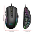 thumbnail image 2 of Souris de Jeu Filaire 10 Boutons Réglable RGB; Accessoire Informatique de Jeu 10 Boutons avec Lumière Colorée, 2 of 10
