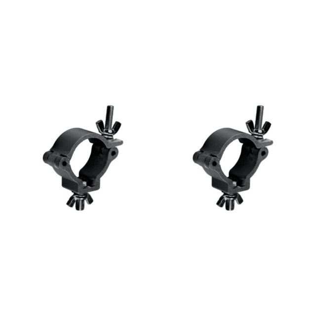 tamizeot Versatile Lighting Hook Mount for Club Exhibition Event Alloy Wrap Around Clamp Black Master 2Set