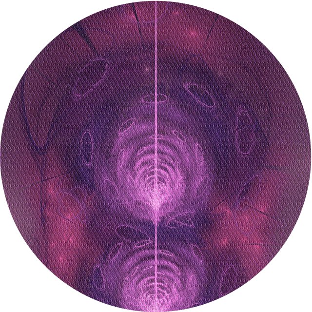 Ahgly Tapis Rond Lavable en Machine Intérieur Transitionnel Orchidée Violet, 5 Pieds Rond
