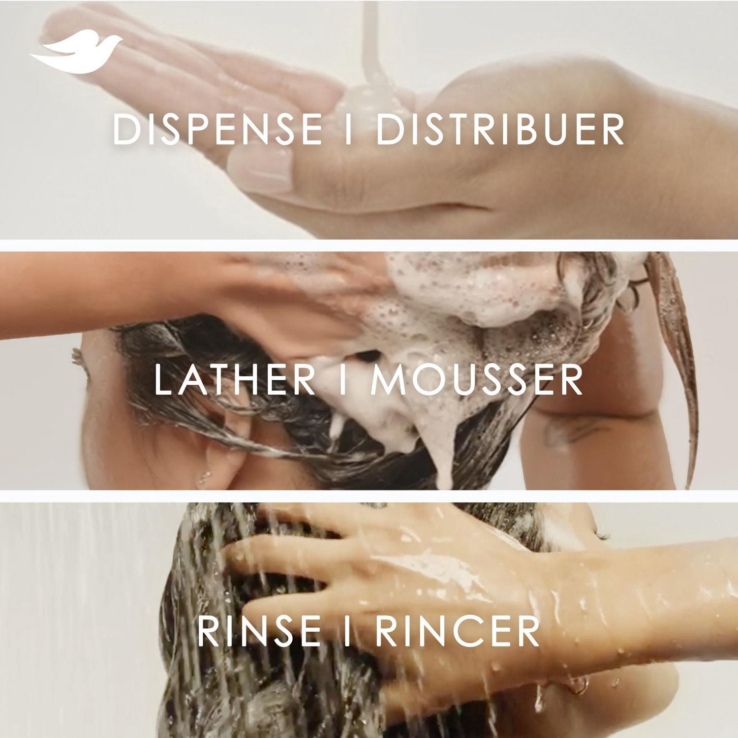 Dove Shampooing Concombre et Hydratation Soin des Protéines Bio, 530 ml