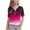Hot Pink, variant on Feancey Boys Girls Henley Shirts 2025 Dressy Trendy Gradient Printed T-Shirts Short Sleeve Tops Toddler Kids Casual V Neck Button Blouse Summer Sales Hot Pink 9Years