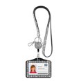 thumbnail image 1 of New Rhinestone Badge Holder ID Lanyard Bling Crystal Necklace Strap Badge Card Holder Protector Case Retractable Hanging Rope Silver-Horizontal, 1 of 6