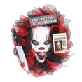 thumbnail image 2 of Door Wreath, Reusable Anti Fading Grimace  Wreath Mesh Cloth Plastic Easy To Clean 49cm Diameter  for Wall, 2 of 8