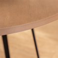 thumbnail image 4 of 40” Urban Industrial Metal Wrap Round Dining Table - English Oak / Black, 4 of 9