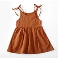 thumbnail image 4 of Ketyyh-chn99 Robes de Fête pour Filles Robe en Tulle Robe Tutu pour Filles Robes d'Été pour Enfants Robe Décontractée Évasée à Volants en Coton Robe d'Été Printemps-Été Robes pour Filles Rouge, 4-5 Ans, 4 of 5