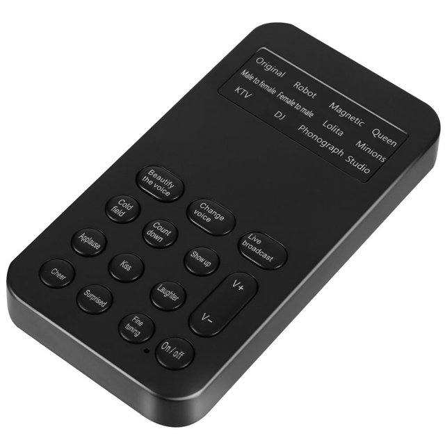 SNNROO Voice Changer Mini Sound Effects Machine Computer Sound Card Live Voice Modifier Voice Disguiser Audio Card