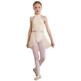 thumbnail image 1 of Yartina Robe de Danse Ballet Sans Manches pour Filles, Robe Justaucorps Moderne Contemporaine Champagne 12, 1 of 7
