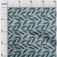 thumbnail image 2 of oneOone Cotton Flex Turquoise Green Fabric Abstract Leaf With Dot Sewing Craft Projects Fabric Prints By Yard 40 Inch Wide, 2 of 4