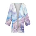 thumbnail image 4 of MesaSe Cardigan pour Femmes Mode Décontractée Rétro Imprimé Léger Longueur Moyenne Veste Cardigan Noir L, 4 of 6
