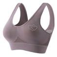 thumbnail image 1 of Women's Rhinestone Sports Bra - Hollow Back Design w/ Wide Strap Support | Anti-Sagging Wireless Bra for Workouts & Mature Figures, 1 of 2