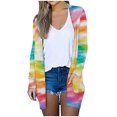 thumbnail image 1 of Pisexur Womens Open Front Cardigans Sweaters Lightweight Floral Long Sleeve Loose Outerwear Soft Knit Sweaters Coat with Pockets, 1 of 5