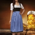 thumbnail image 2 of GDREDA Oktoberfest Bavarois Tablier Mi-Long Classique Uni pour Femme avec Liens pour Robe de Fête pour Rassemblements Festifs, 2 of 8