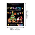 thumbnail image 2 of B Christmas Theme Scratch Paper Set With Stylus For Childrens Craft Educational Activity, 2 of 2