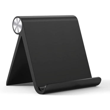 Support de Tablette sur Pied pour la Maison, Support de Tablette de Bureau, Support pour Téléphone Mobile, Compatible jusqu'à 10,5 Pouces (Noir)