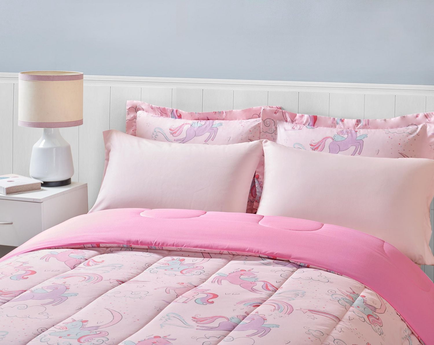 Ensemble de lit Licorne Rose de Mainstays Kids