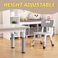 thumbnail image 2 of BeesClover Kids Table and 6 Chairs Set, Height Adjustable Arts & Crafts Table with Graffiti Desktop, Non-Slip Legs,Ideal for Ages 2-10, Children's Multi-Activity for Classrooms, Daycares,Home, 2 of 8