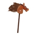 thumbnail image 1 of Lipstore Stick Horse Riding Toy with Pole Pretend Play Horse on A Stick Performance Props Brown, 1 of 8